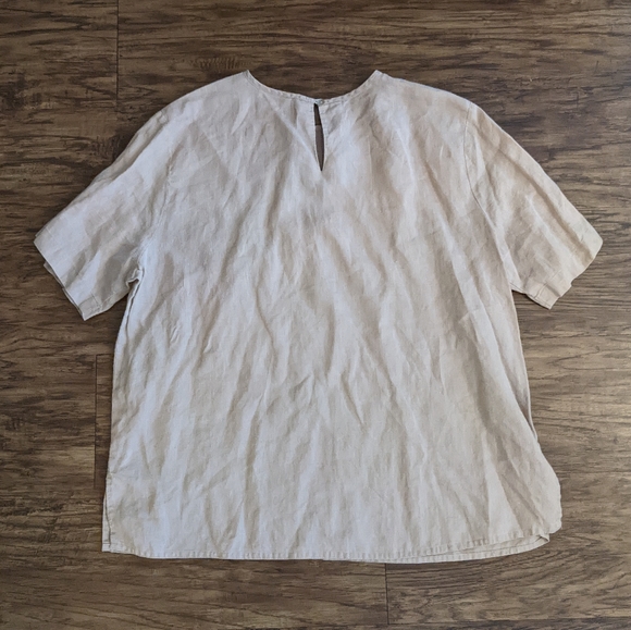 Tan Linen Top Size 16W - Picture 8 of 10